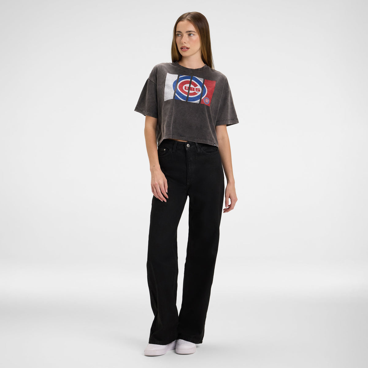 Houston Astros Sport Night Black Cropped Women's T-Shirt
