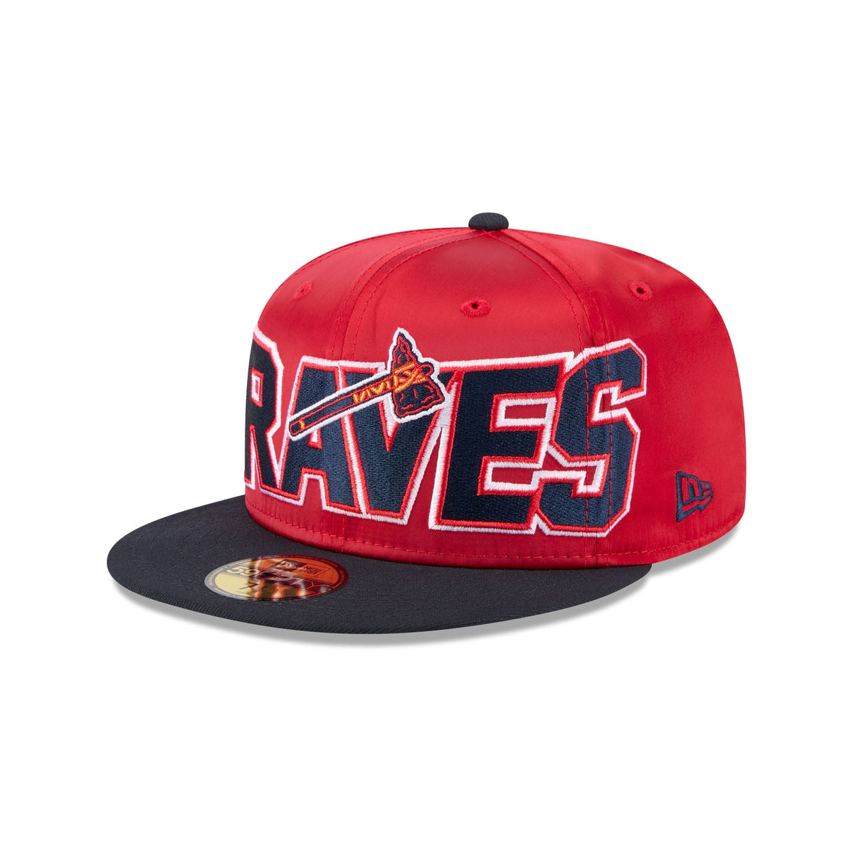 Atlanta Braves Bold Satin 59FIFTY Fitted Hat