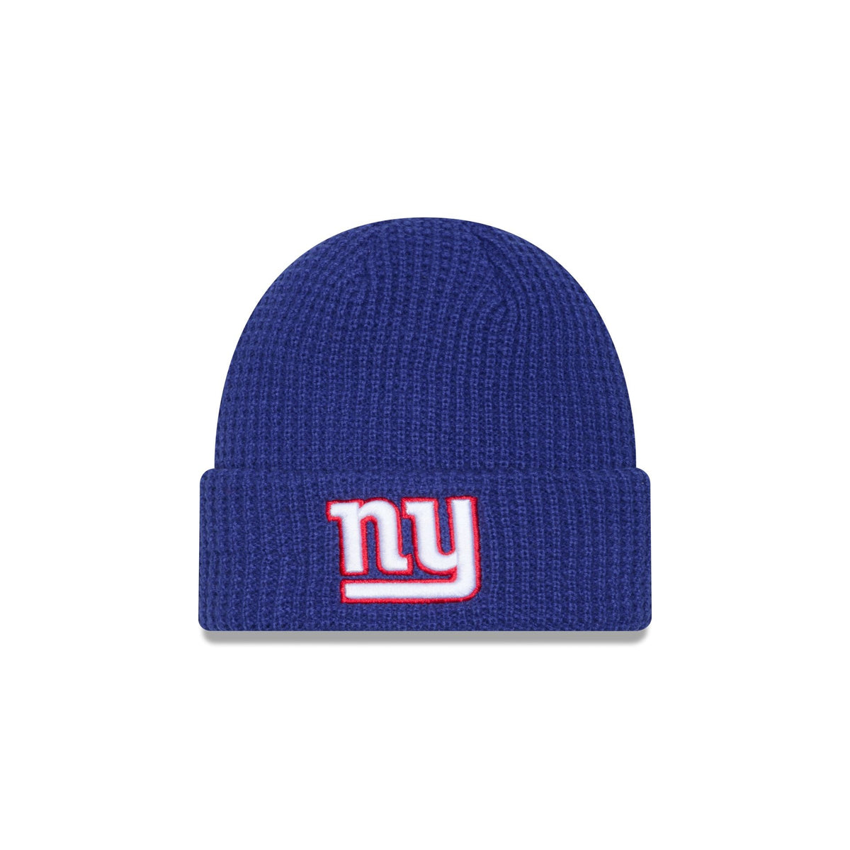 New York Giants Waffle Stitch Knit Beanie Hat