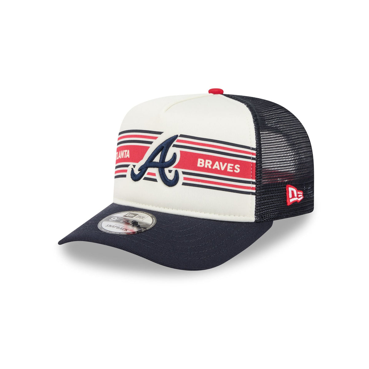 Atlanta Braves Banner 9FIFTY A-Frame Trucker Hat