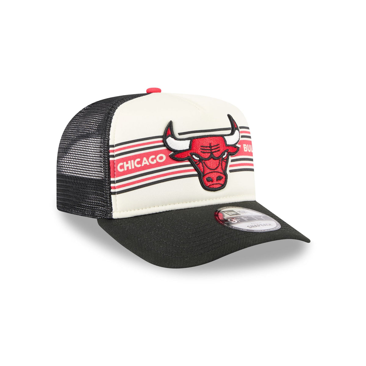 Chicago Bulls Banner 9FIFTY A-Frame Trucker Hat