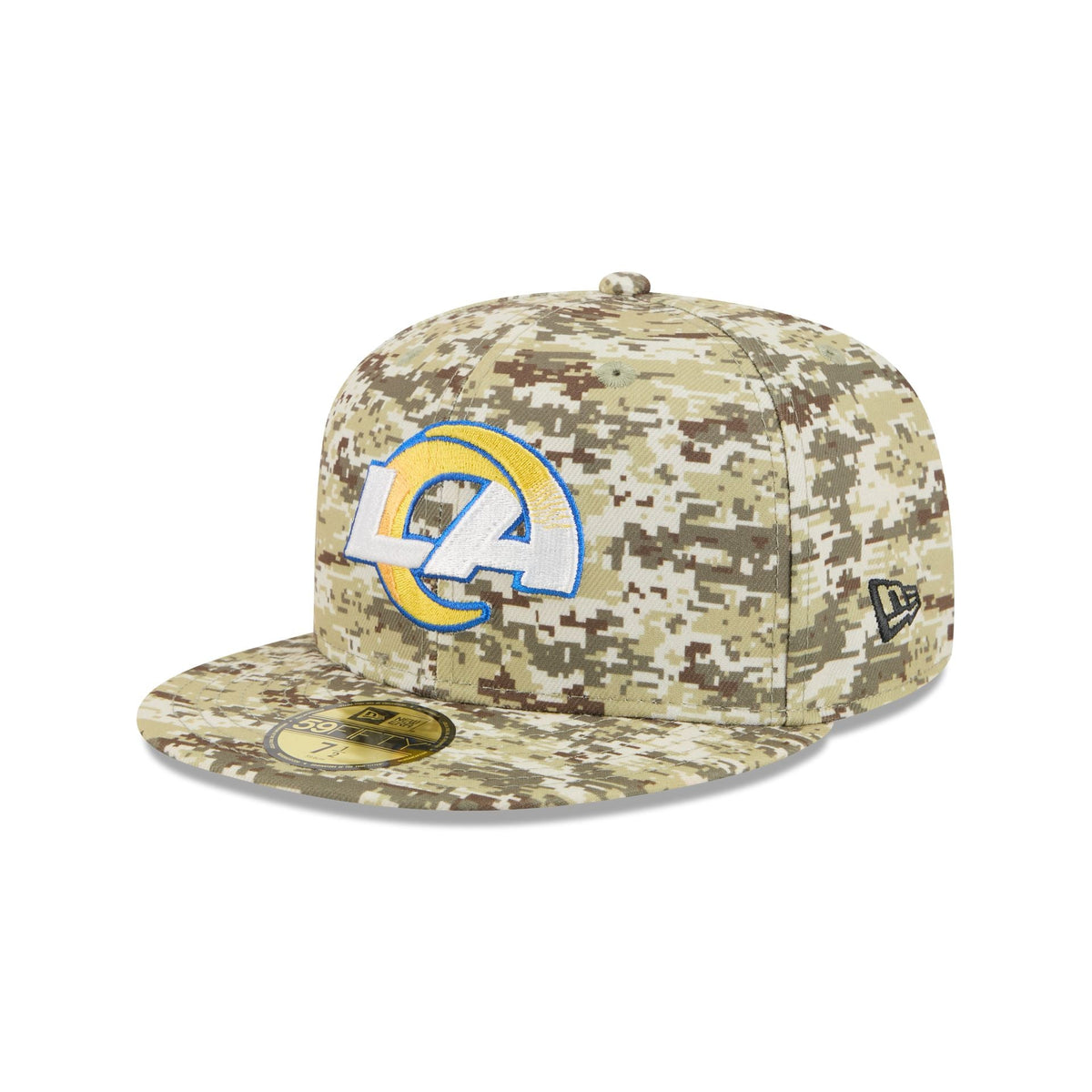 Los Angeles Rams 2025 Salute to Service Fan Gear 59FIFTY Fitted Hat