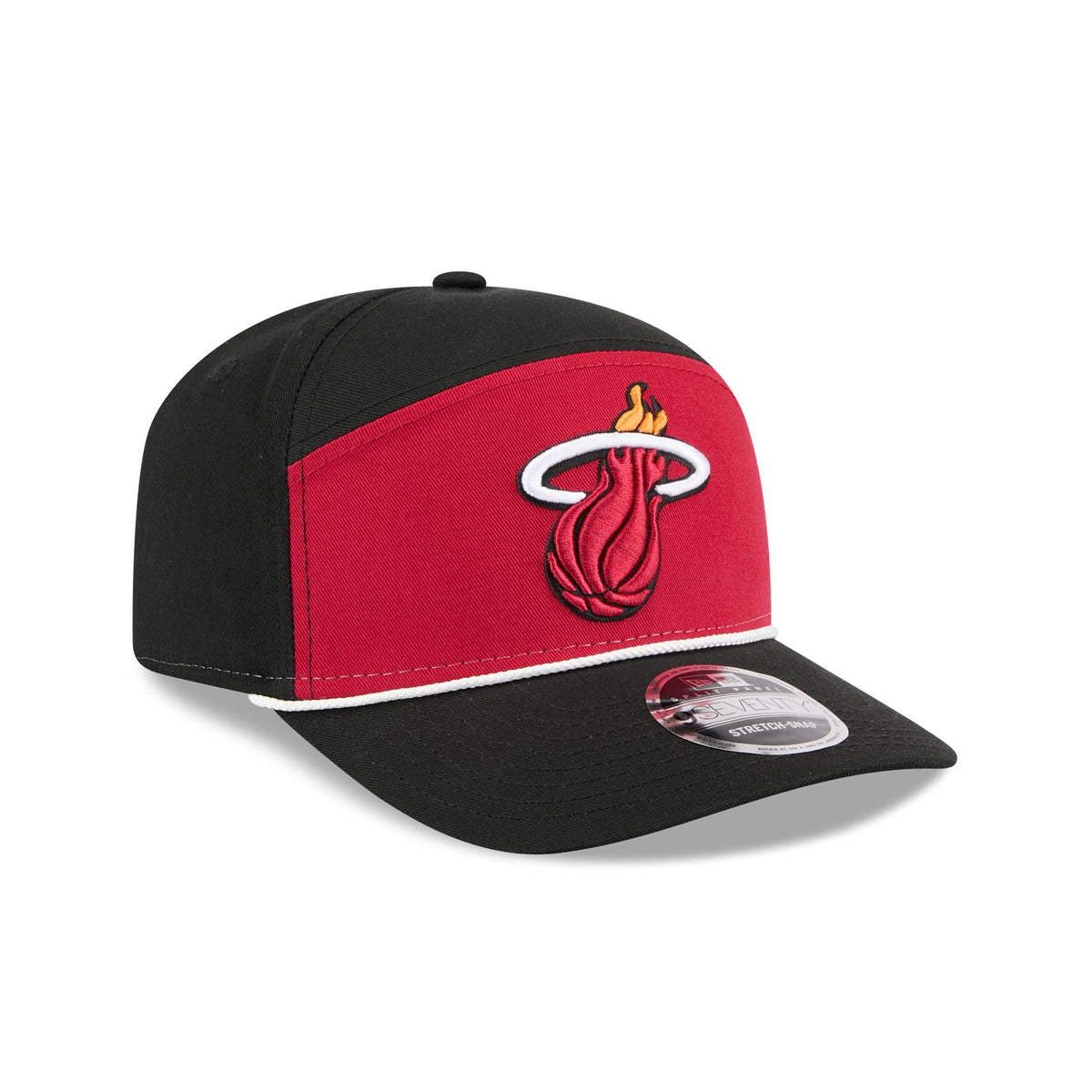 Miami Heat Split Panel 9SEVENTY Stretch-Snap Hat