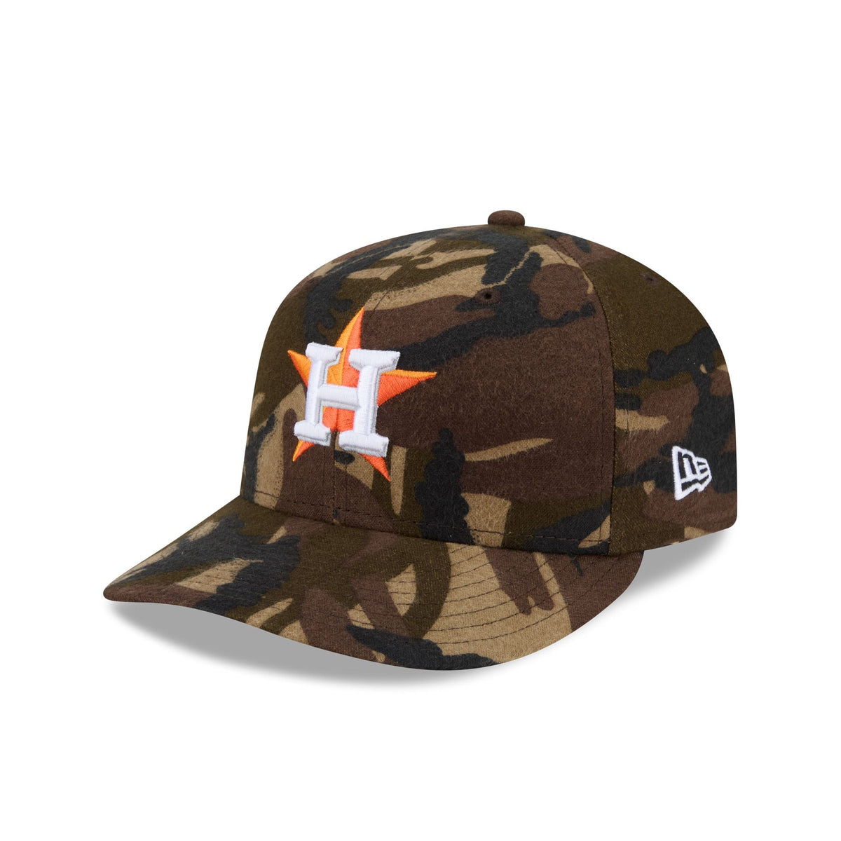Houston Astros Three Looms Camo Pre-Curve 59FIFTY Fitted Hat