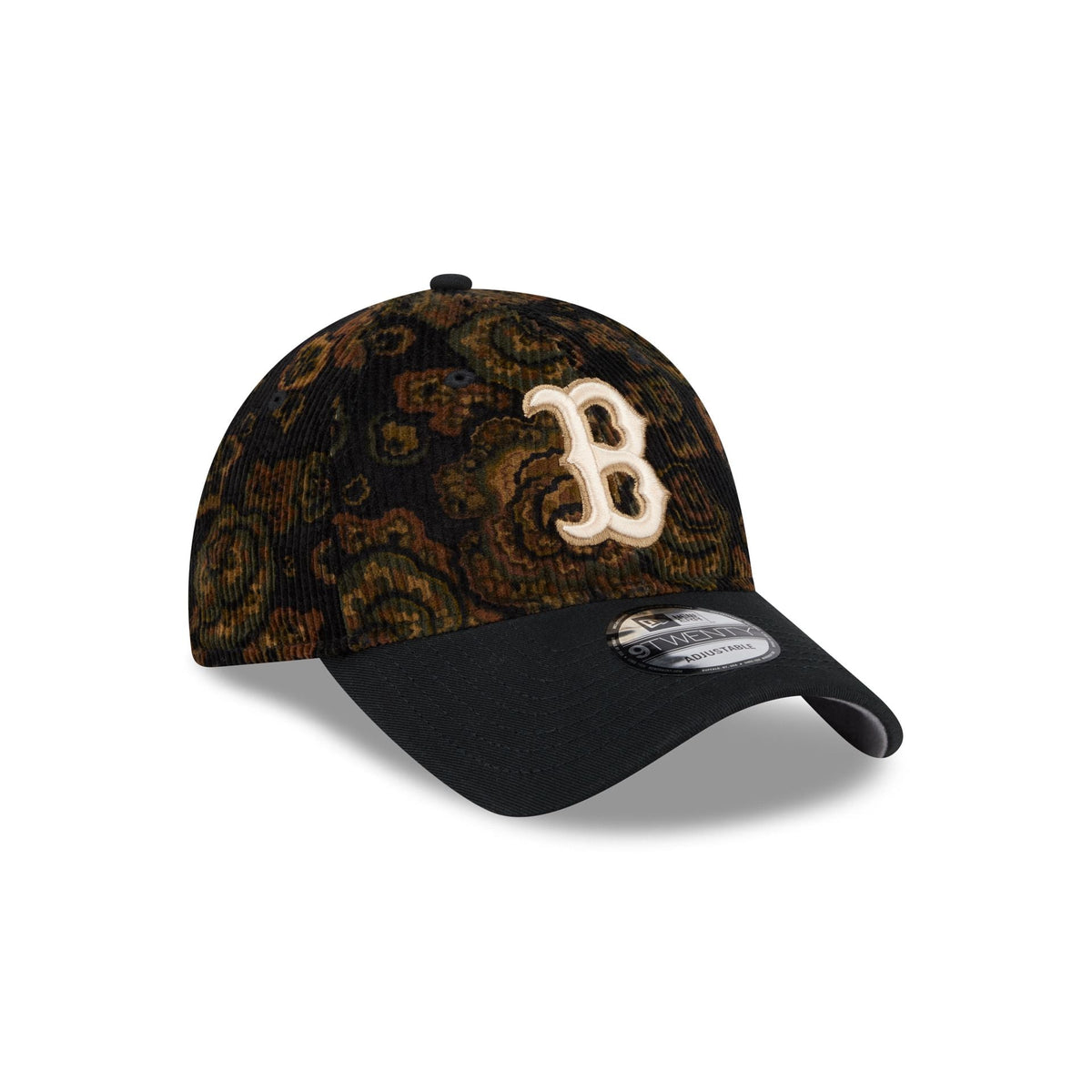 Boston Red Sox Three Looms Floral Corduroy 9TWENTY Adjustable Hat