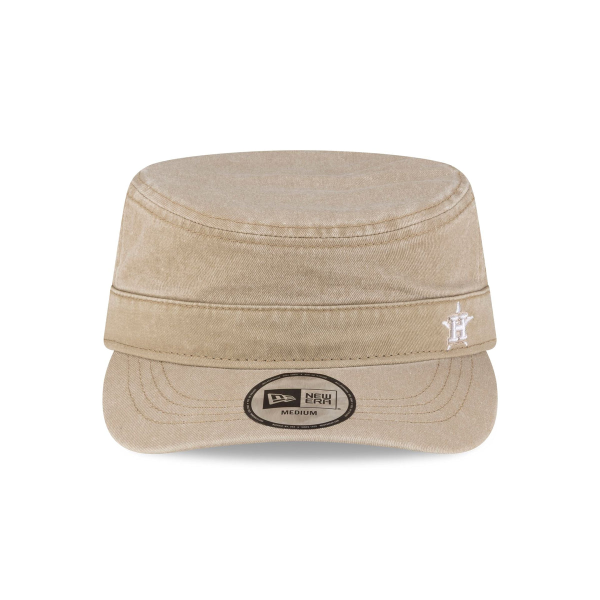 Houston Astros Pigment Dye Khaki Military Cap