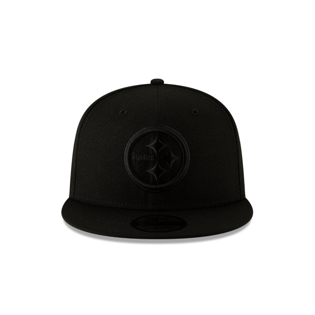 Pittsburgh Steelers Black On Black 9FIFTY Snapback Hat