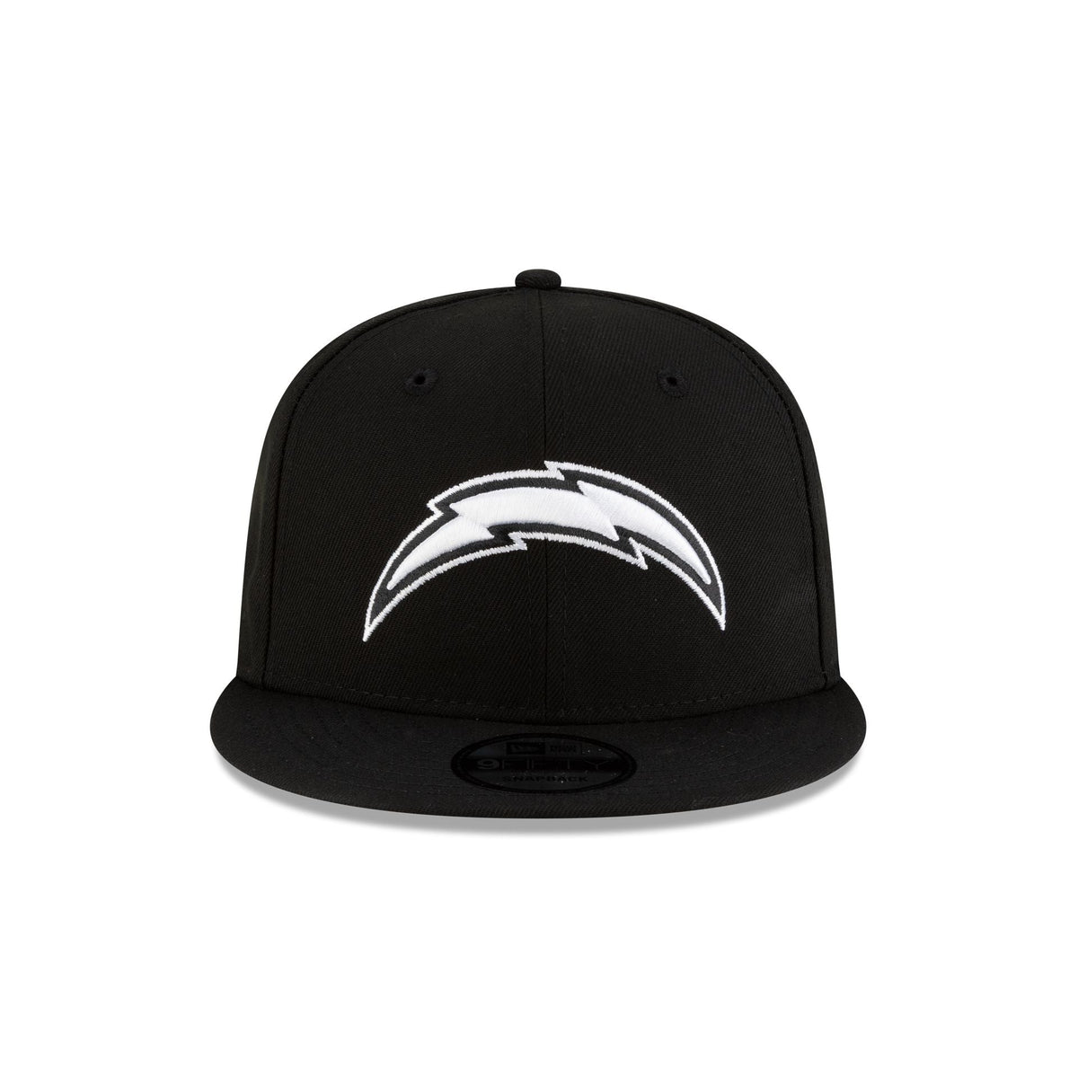 Los Angeles Chargers Black and White 9FIFTY Snapback Hat