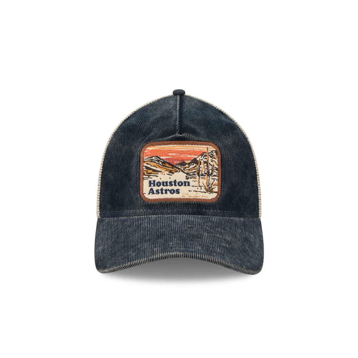Houston Astros Vintage Landscape 9TWENTY A-Frame Trucker Hat