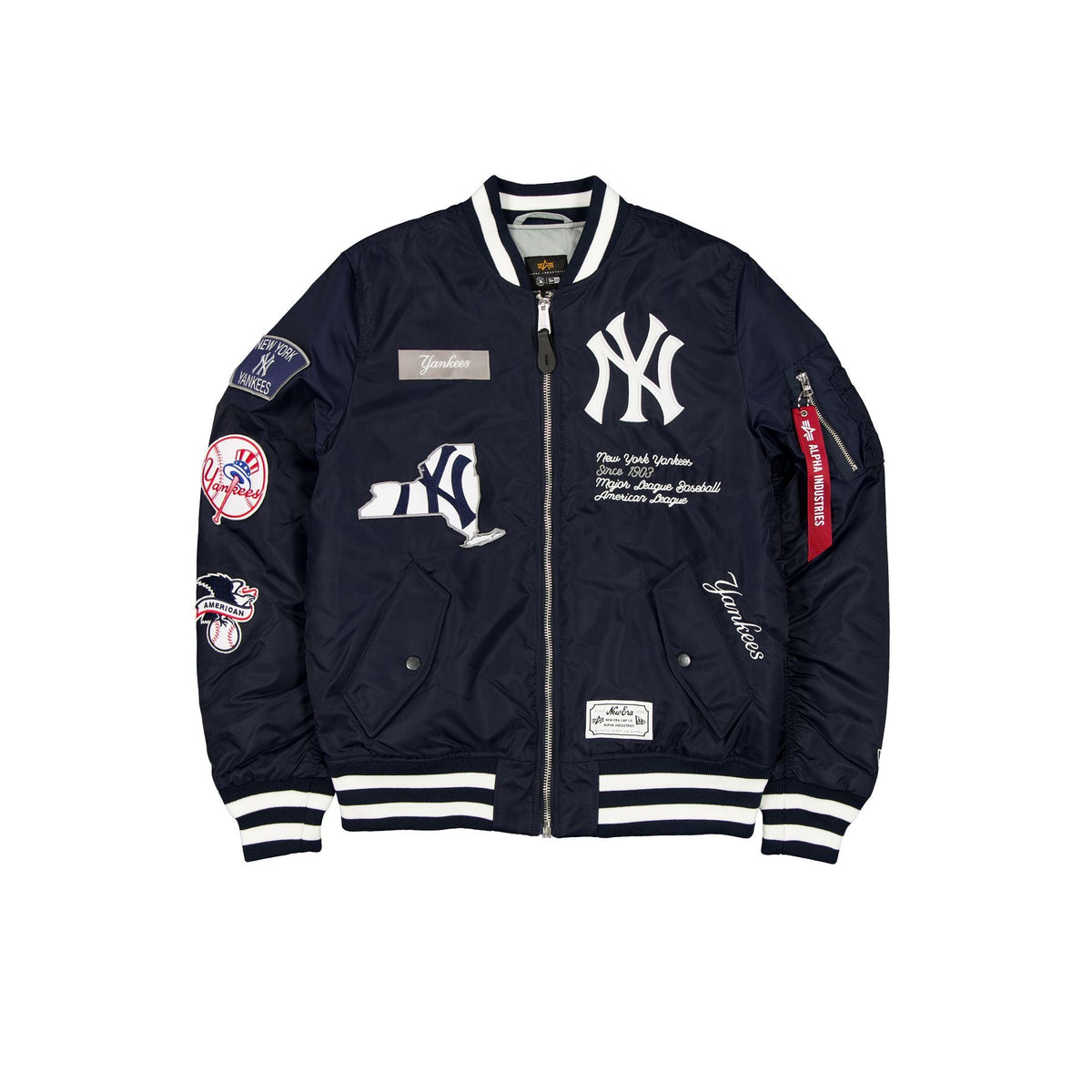 Alpha Industries x New York Yankees Navy MA-1 Bomber Jacket