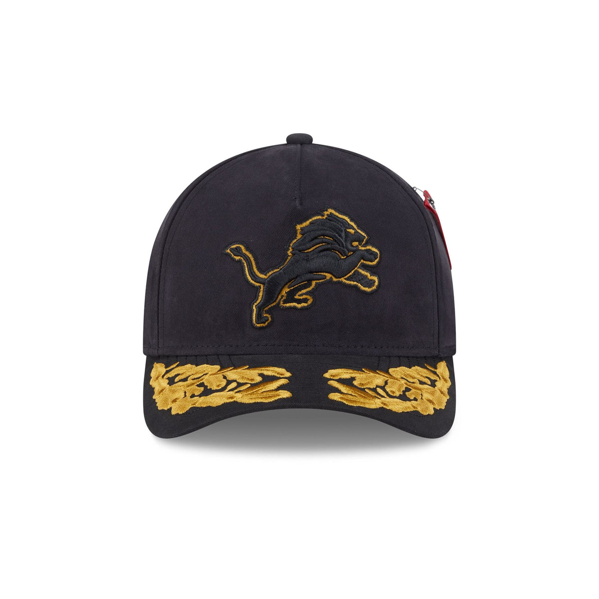Alpha Industries x Detroit Lions Black 9FORTY M-Crown A-Frame Snapback Hat