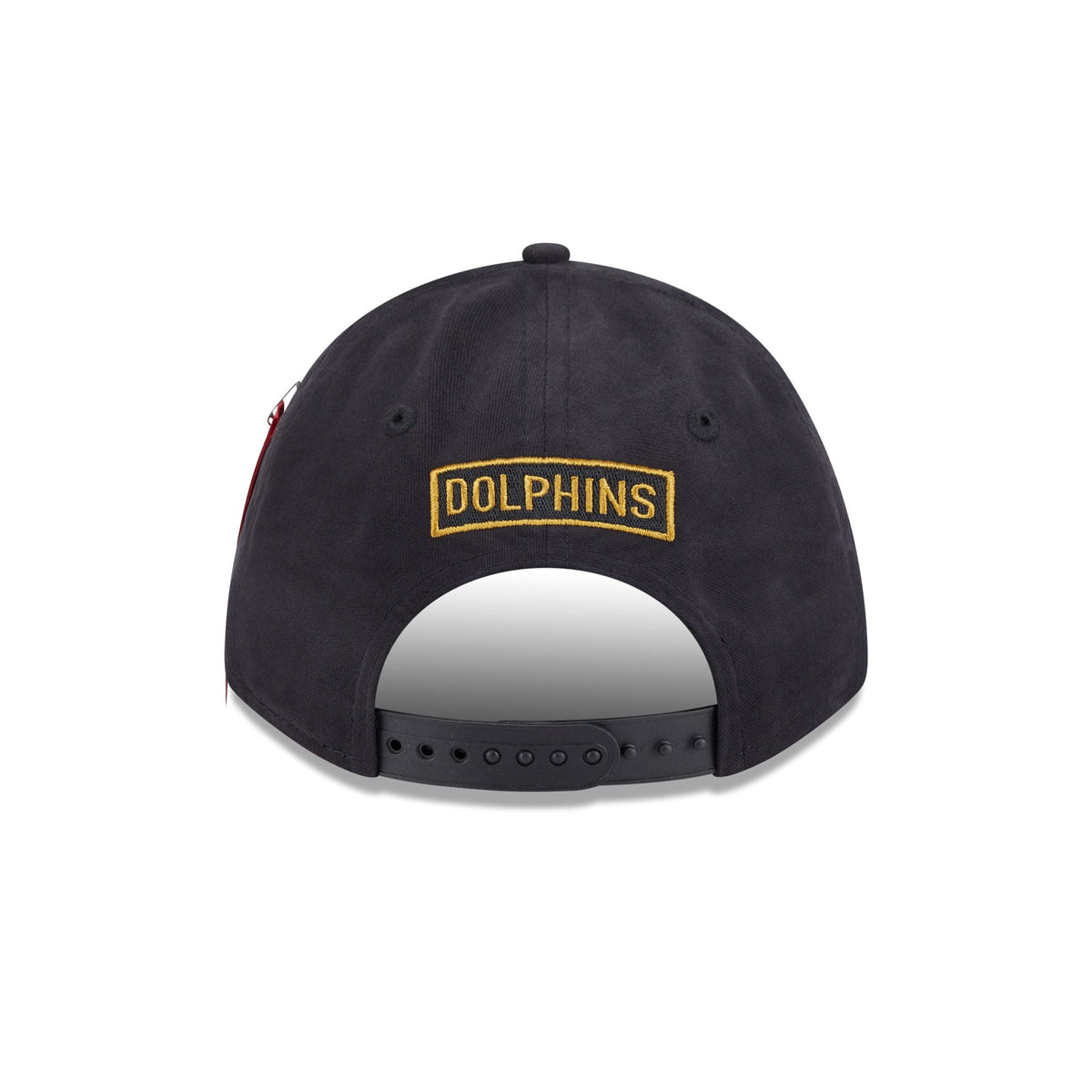 Alpha Industries x Miami Dolphins Black 9FORTY M-Crown A-Frame Snapback Hat