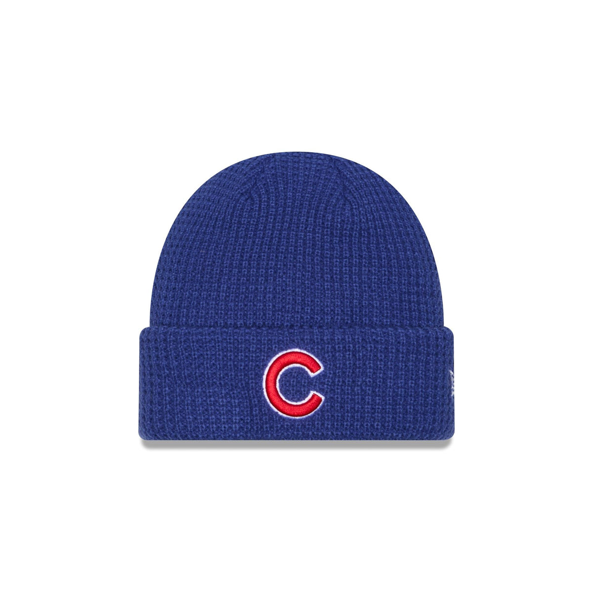 Chicago Cubs Waffle Stitch Knit Beanie Hat