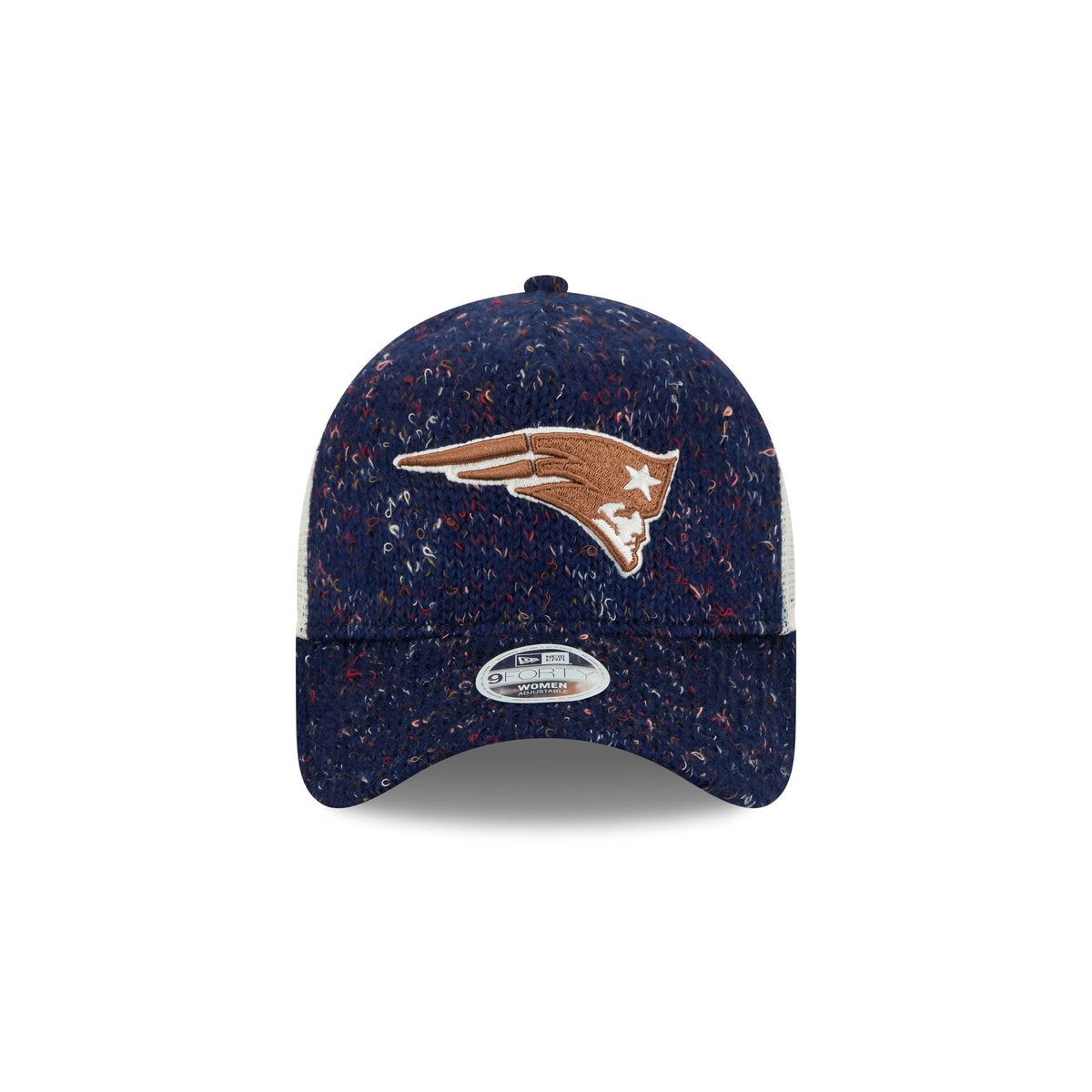 New England Patriots Knit Women's 9FORTY A-Frame Trucker Hat