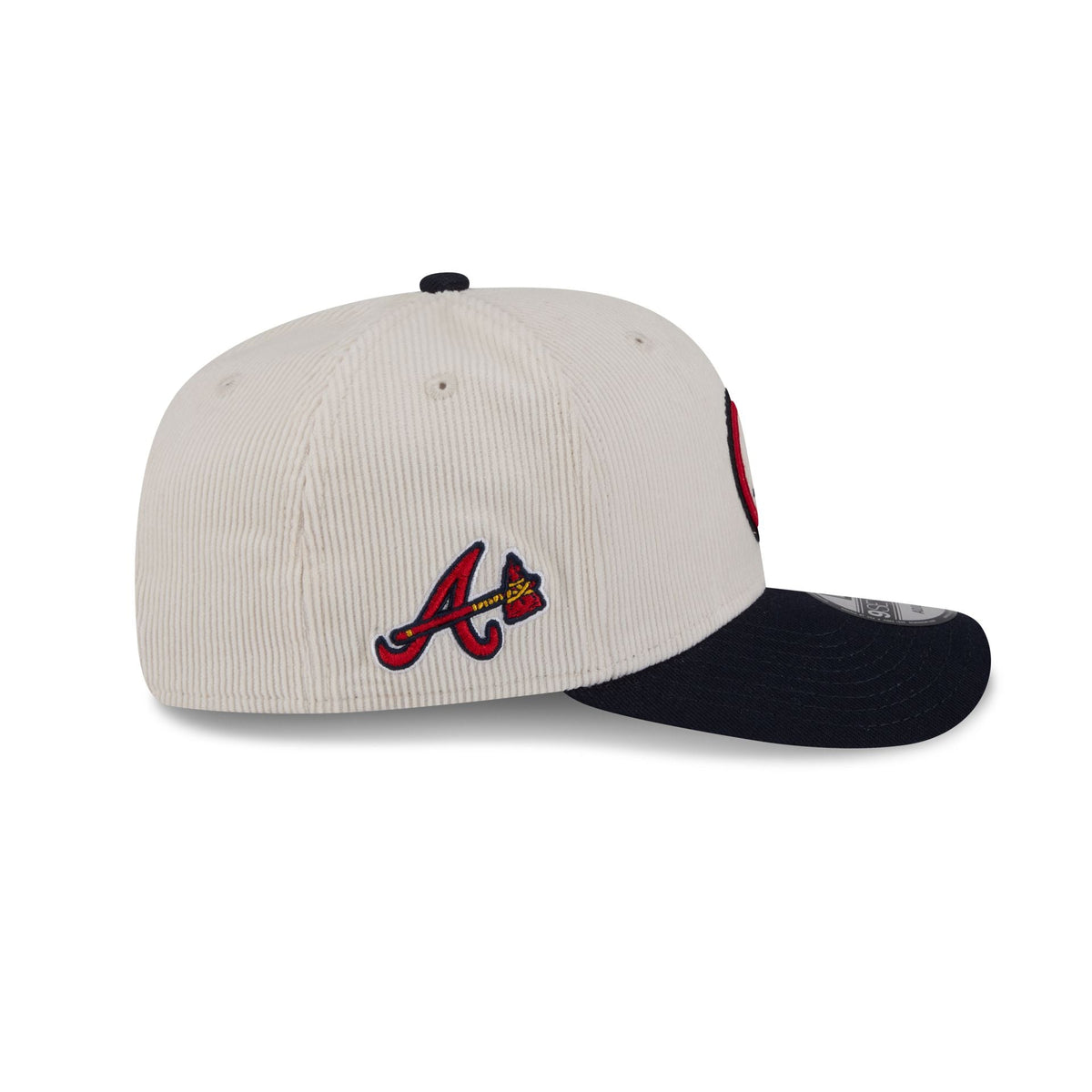 Atlanta Braves Loyal Corduroy 9SEVENTY Stretch-Snap Hat