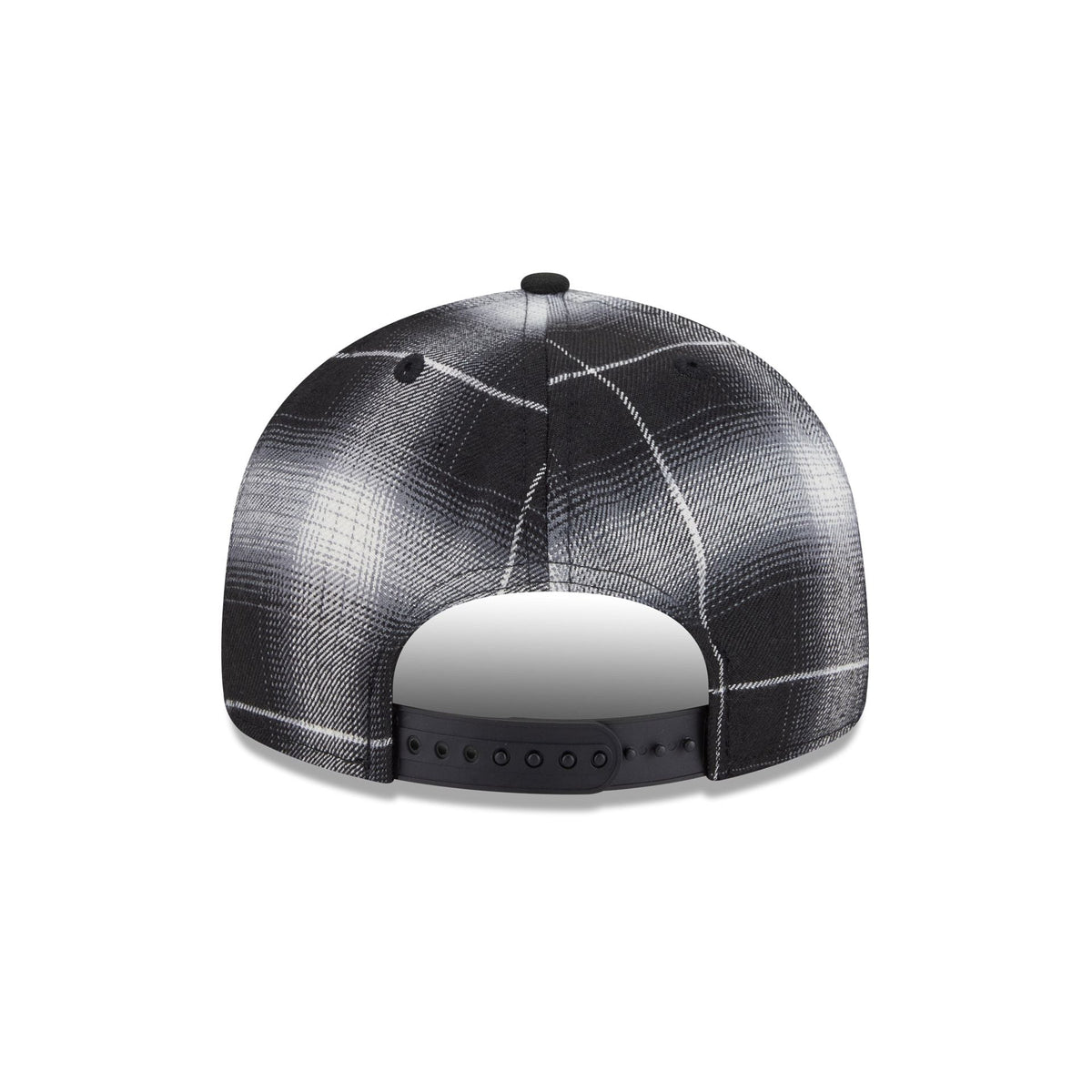 Chicago Cubs Black and White Plaid Retro Crown 9FIFTY Snapback Hat