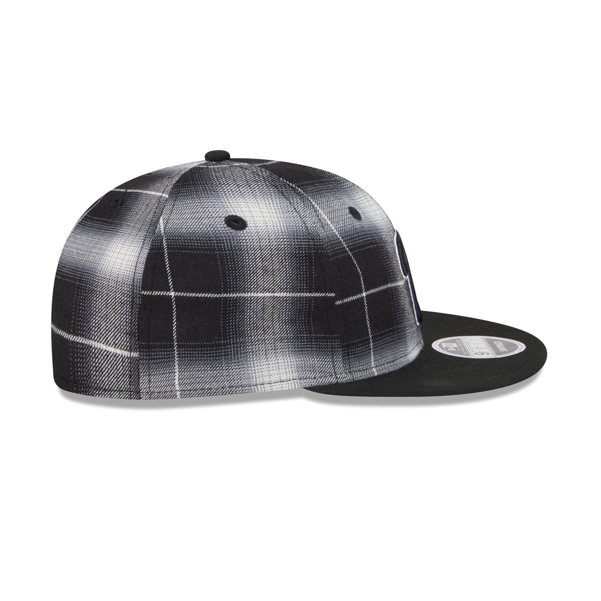 Philadelphia Phillies Black and White Plaid Retro Crown 9FIFTY Snapback Hat