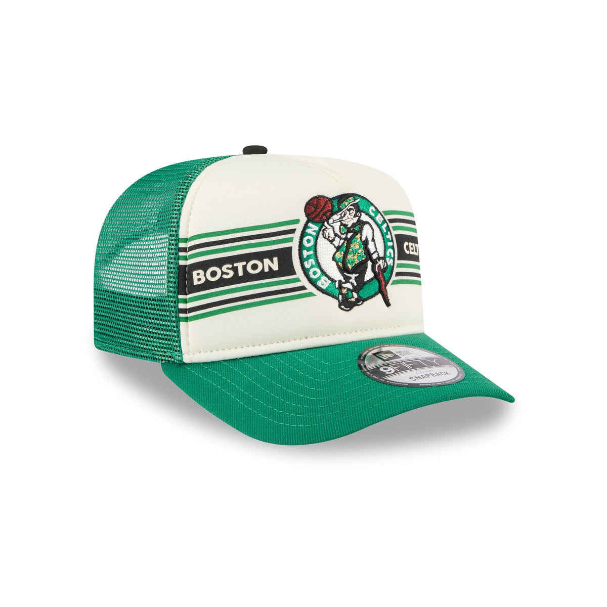 Boston Celtics Banner 9FIFTY A-Frame Trucker Hat