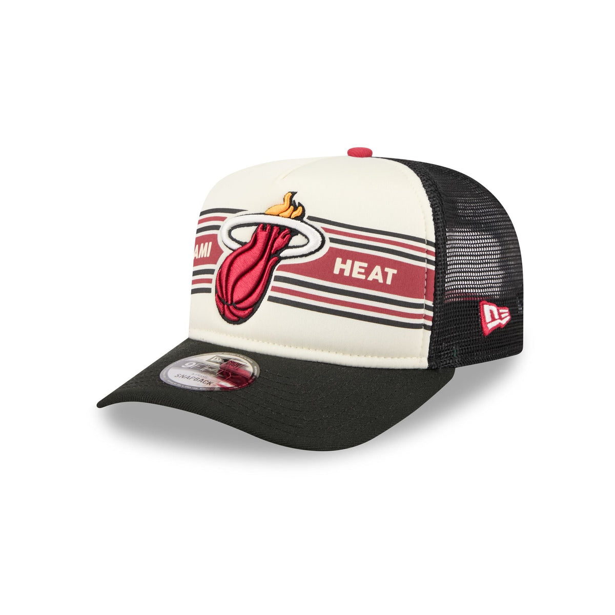 Miami Heat Banner 9FIFTY A-Frame Trucker Hat