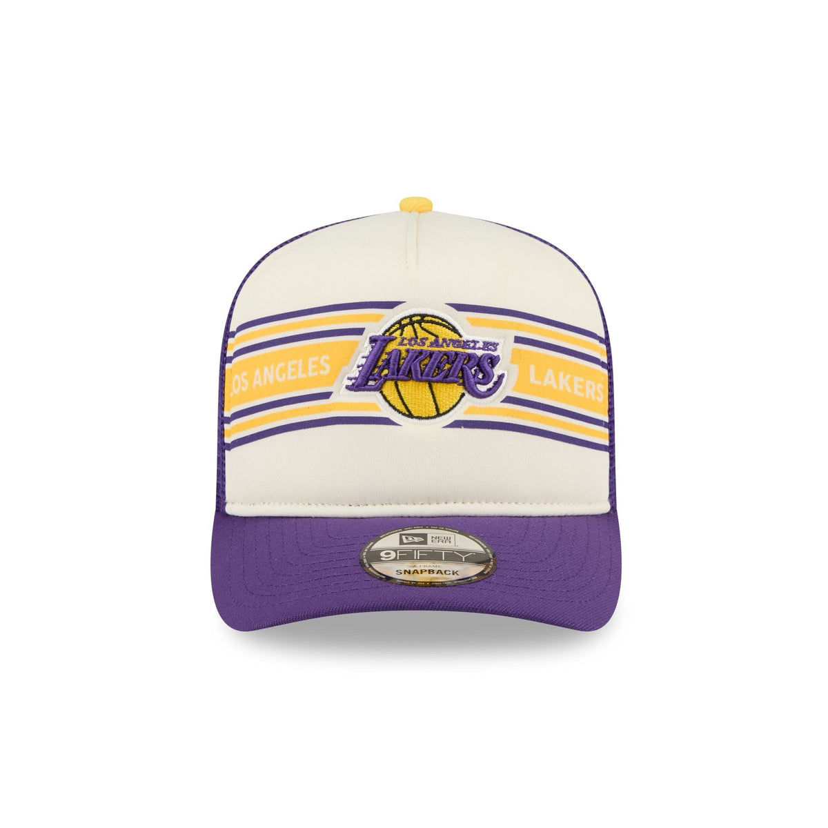 Los Angeles Lakers Banner 9FIFTY A-Frame Trucker Hat