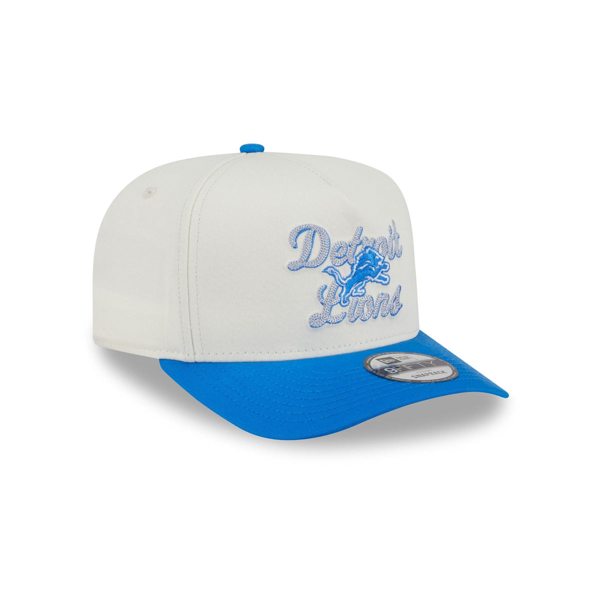 Detroit Lions Chainstitch 9FIFTY A-Frame Snapback Hat
