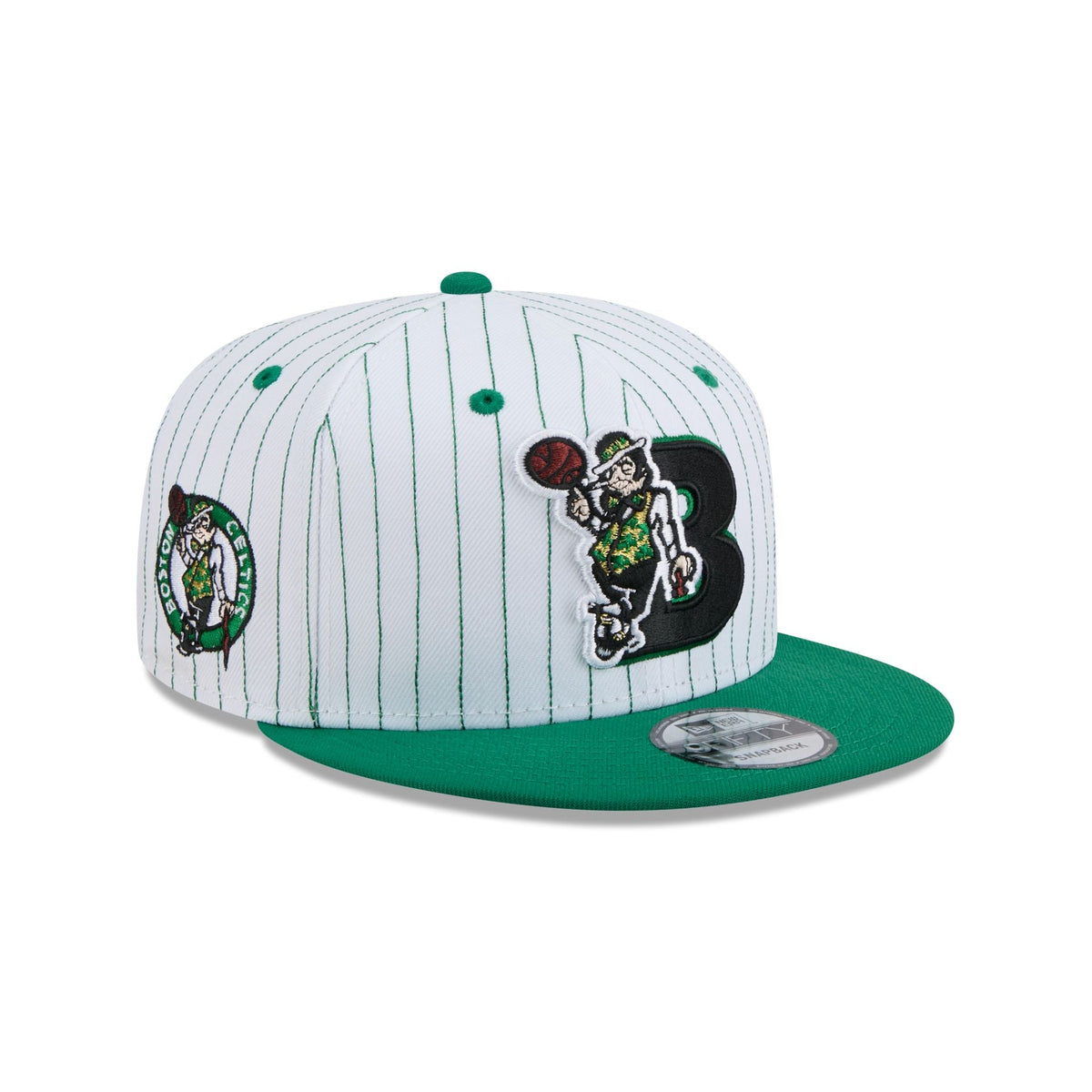 Boston Celtics Deceptor Pinstripe 9FIFTY Snapback Hat