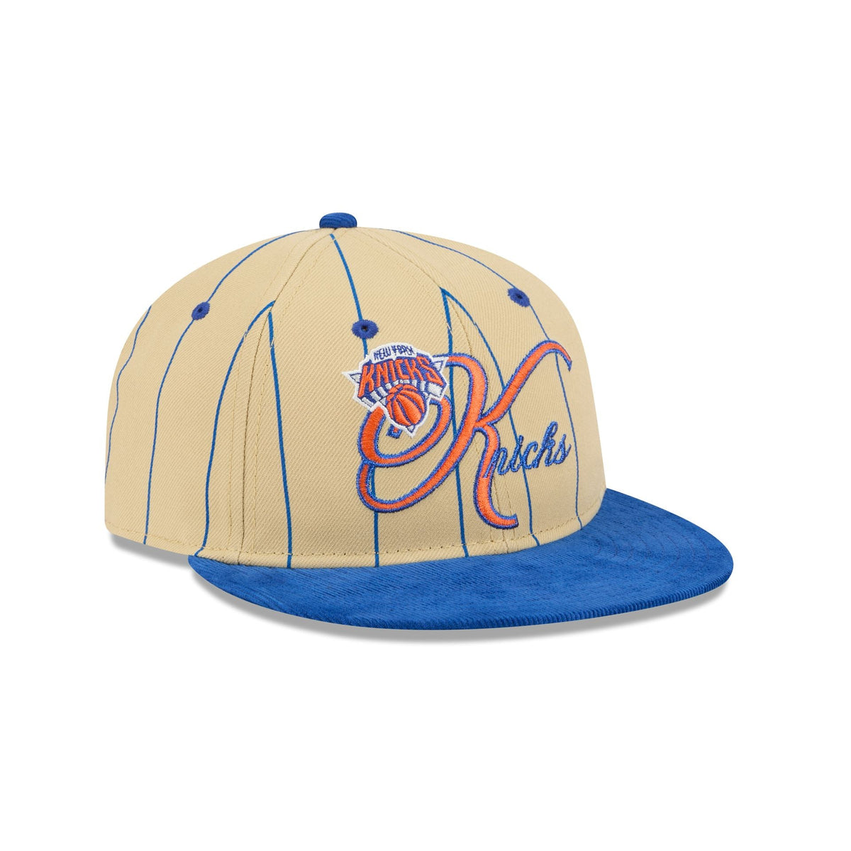 New York Knicks Pinstripe Script Retro Crown 9FIFTY Adjustable Hat