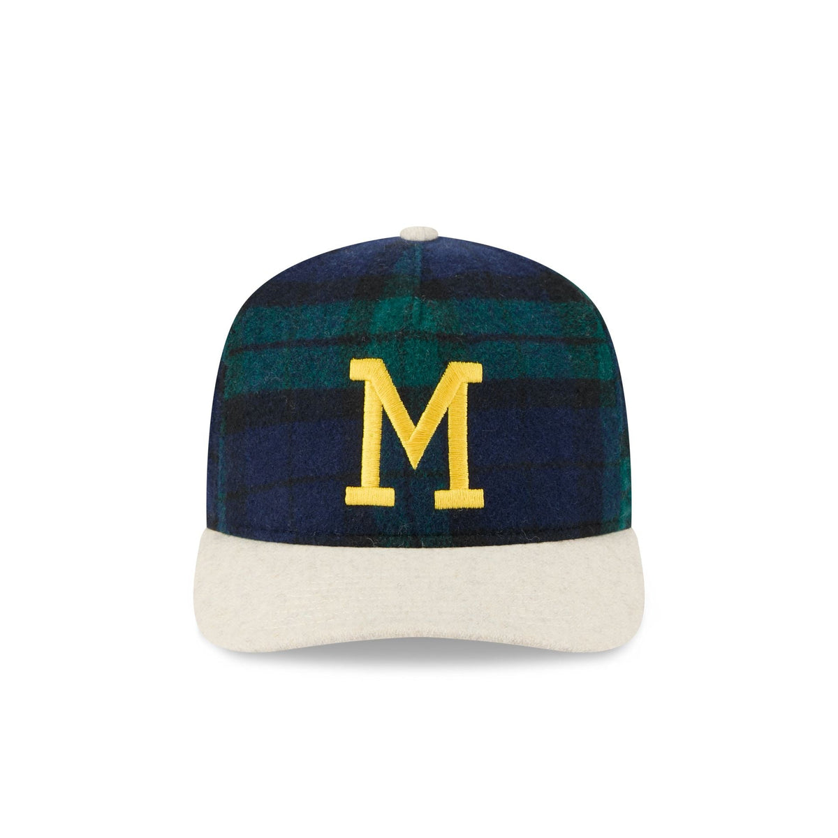 Milwaukee Brewers Plaid Letterman 19TWENTY Adjustable Hat