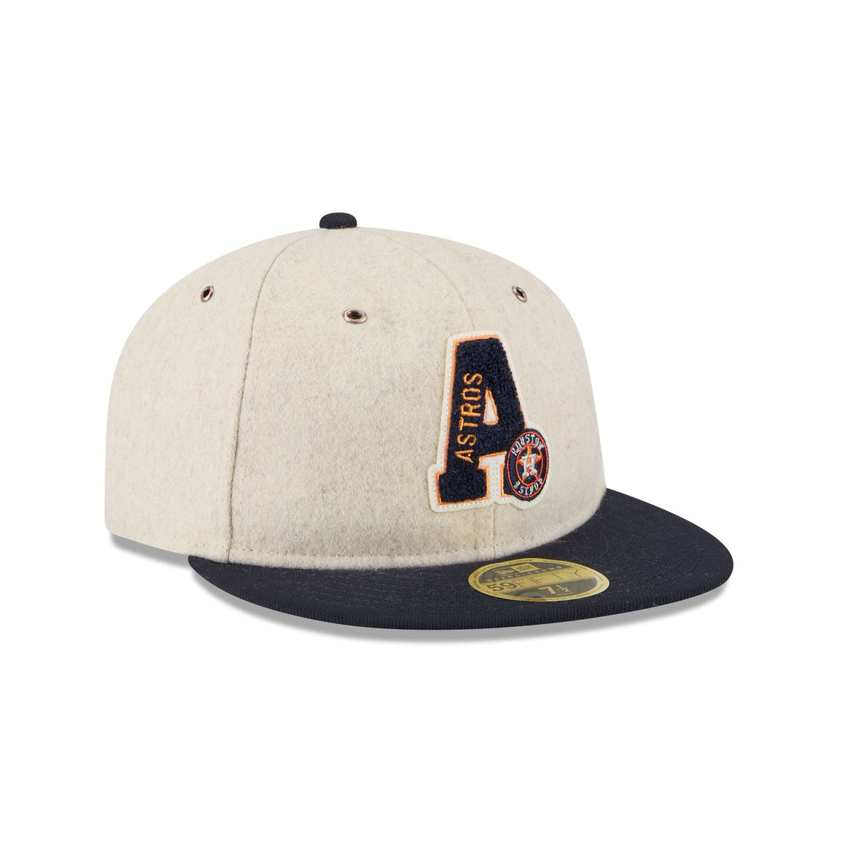Houston Astros Wool Letterman Retro Crown 59FIFTY Fitted Hat