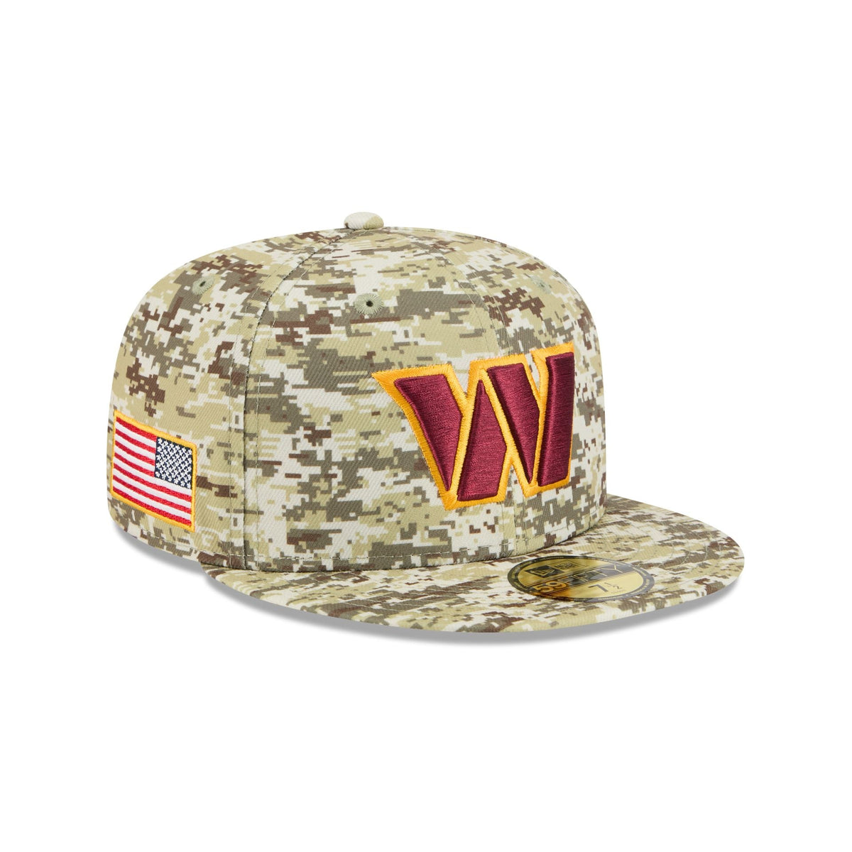 Washington Commanders 2025 Salute to Service Fan Gear 59FIFTY Fitted Hat