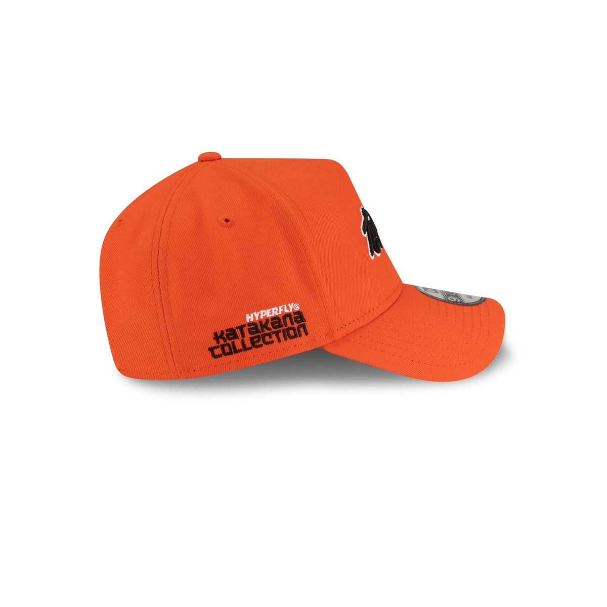 Hyperfly Katakana x Baltimore Orioles Orange9FORTY A-Frame Snapback Hat
