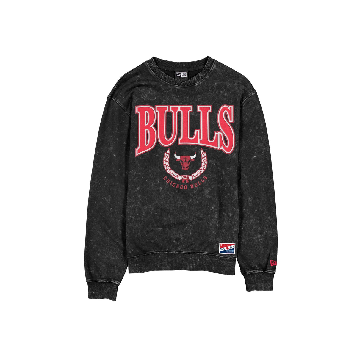 Chicago Bulls Throwback Mineral Wash Crewneck