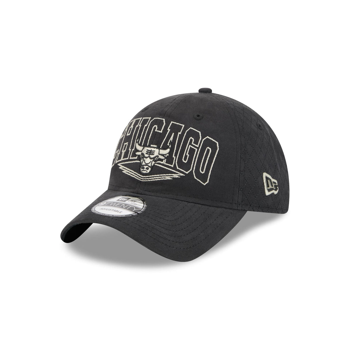 Chicago Bulls Quilted Wordmark 9TWENTY Adjustable Hat
