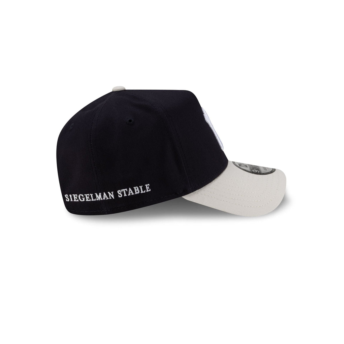 Siegelman Stable x New York Yankees Gray Visor 9FORTY A-Frame Snapback Hat