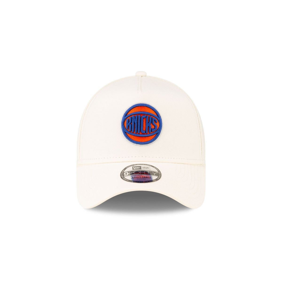 Malbon x New York Knicks Chrome White 9FORTY A-Frame Snapback Hat