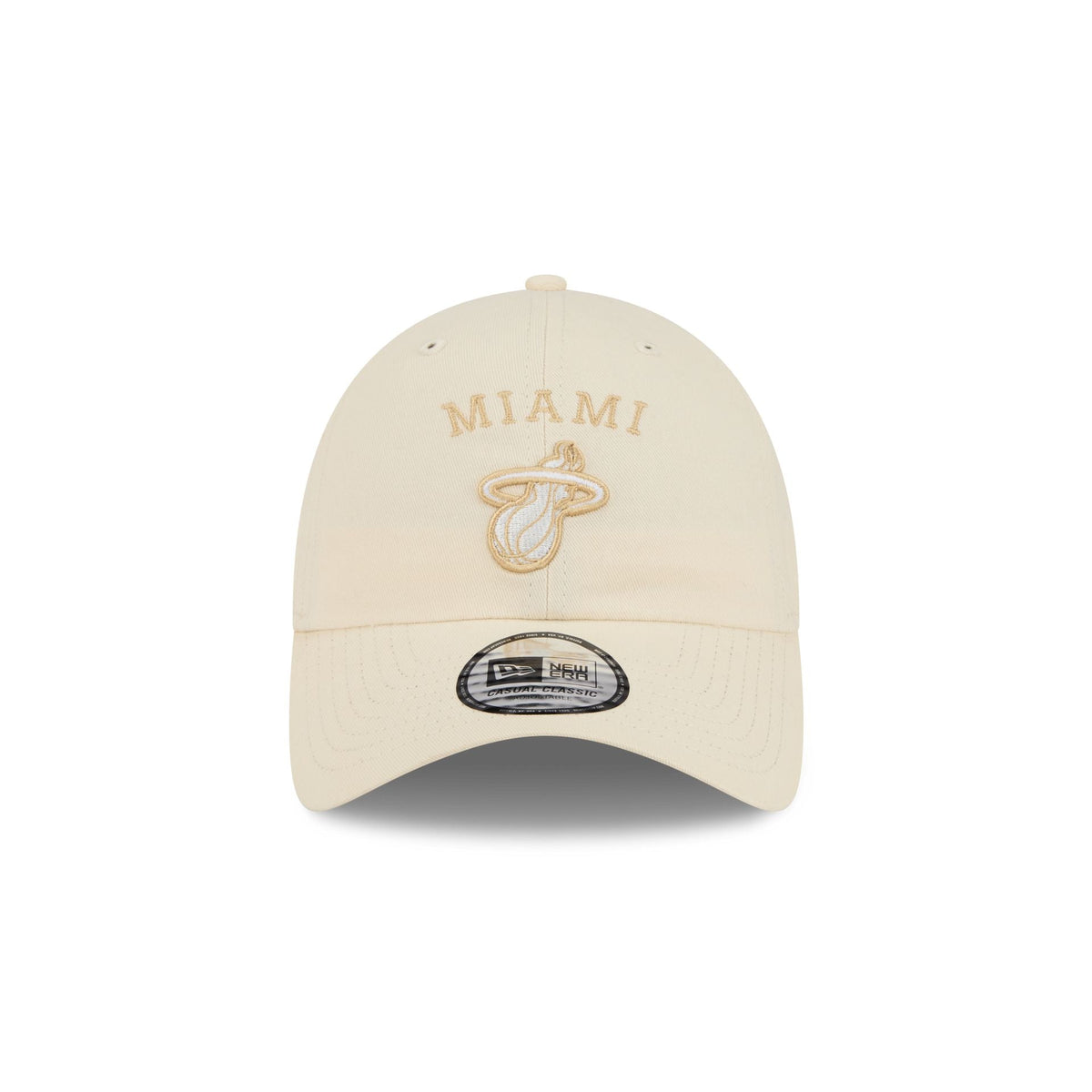 Miami Heat Team Logo Cream Casual Classic Adjustable Hat