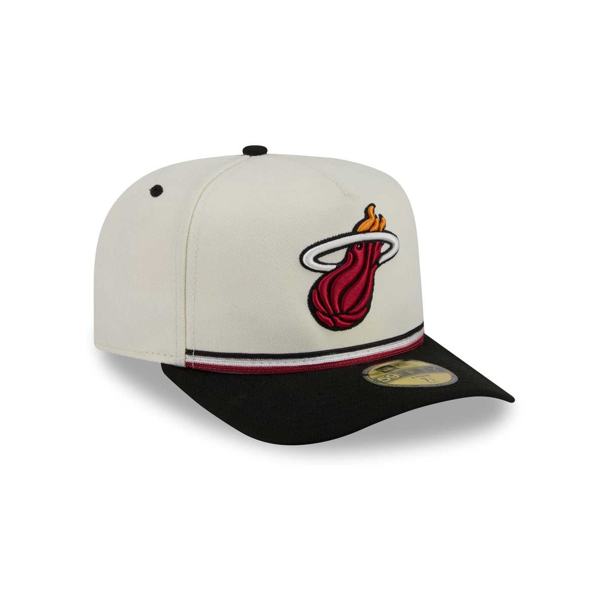 Miami Heat Vintage Stripe 59FIFTY A-Frame Fitted Hat