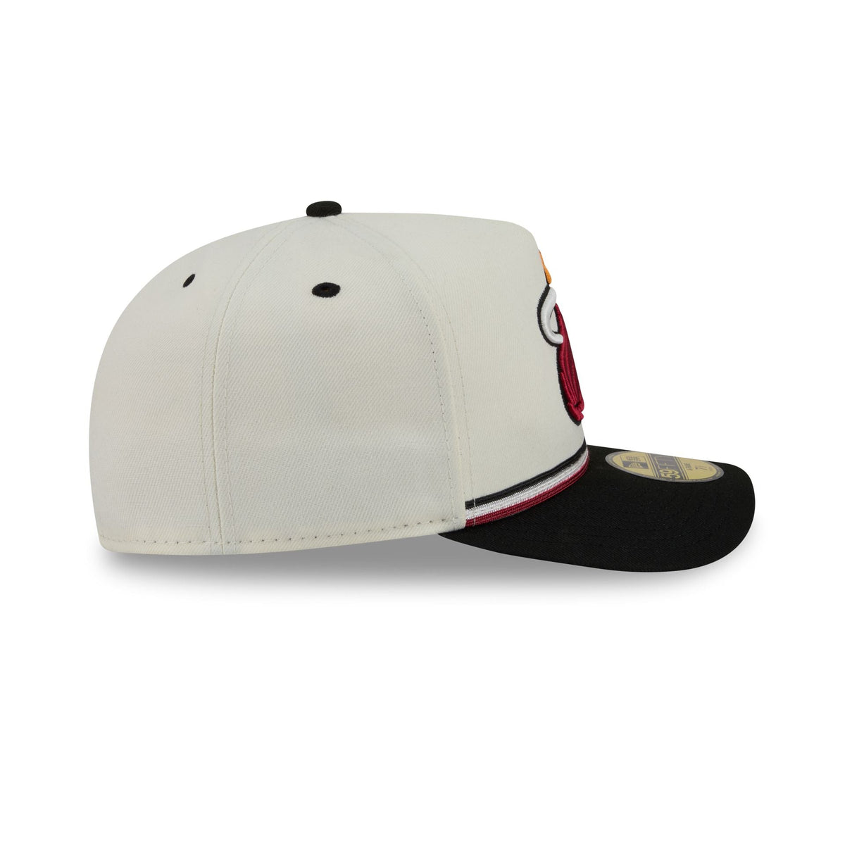 Miami Heat Vintage Stripe 59FIFTY A-Frame Fitted Hat