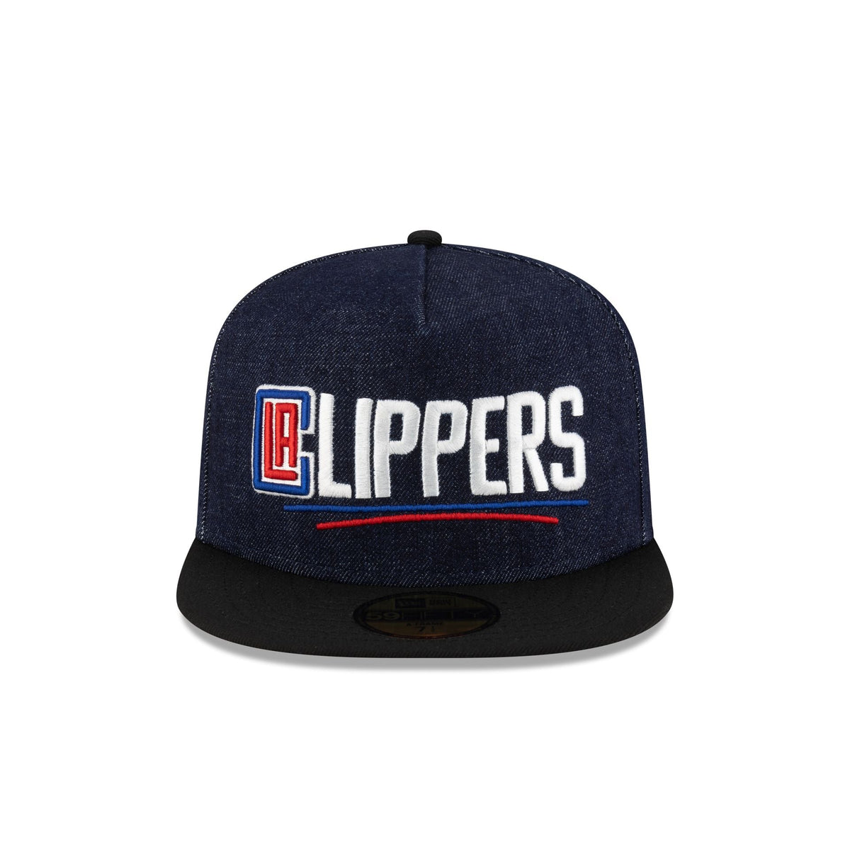 Los Angeles Clippers Navy Denim 59FIFTY A-Frame Fitted Hat