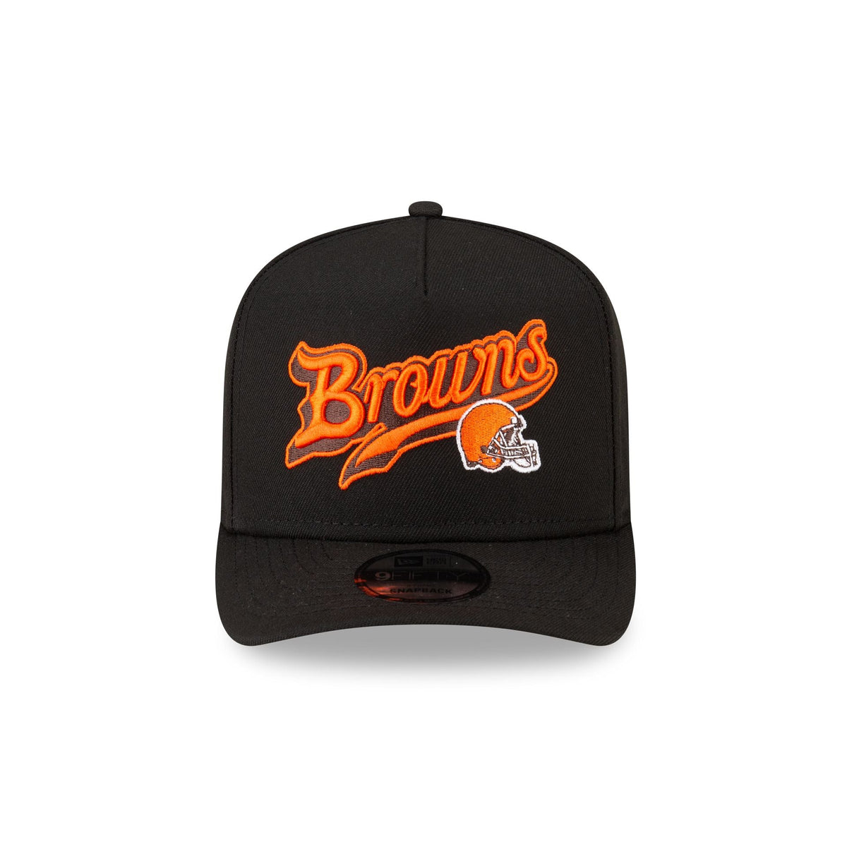 Born x Raised x Cleveland Browns Script Black 9FIFTY A-Frame Snapback Hat