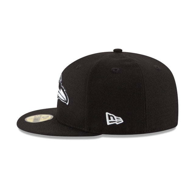 Baltimore Ravens Black & White 59FIFTY Fitted Hat
