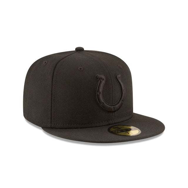Indianapolis Colts Black On Black 59FIFTY Fitted Hat