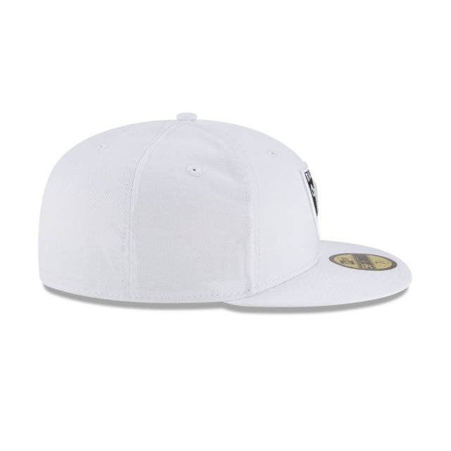 Las Vegas Raiders White 59FIFTY Fitted Hat