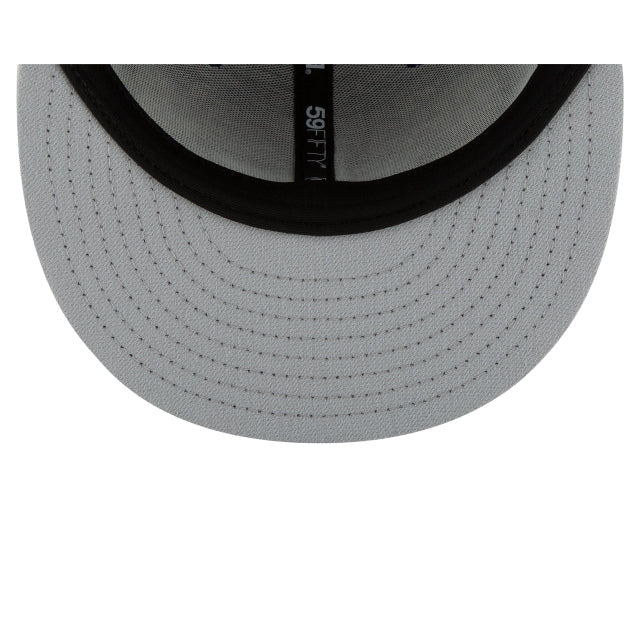 Chicago White Sox Black and White Basic 59FIFTY Fitted Hat