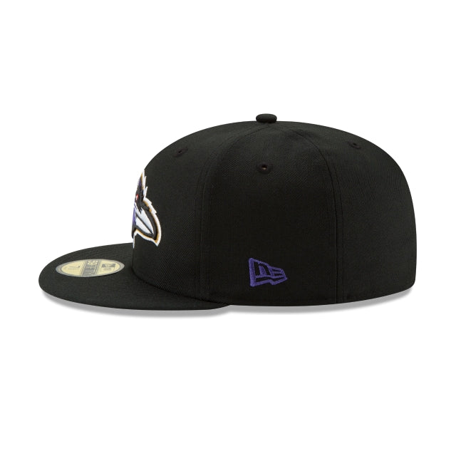 Baltimore Ravens Black 59FIFTY Fitted Hat